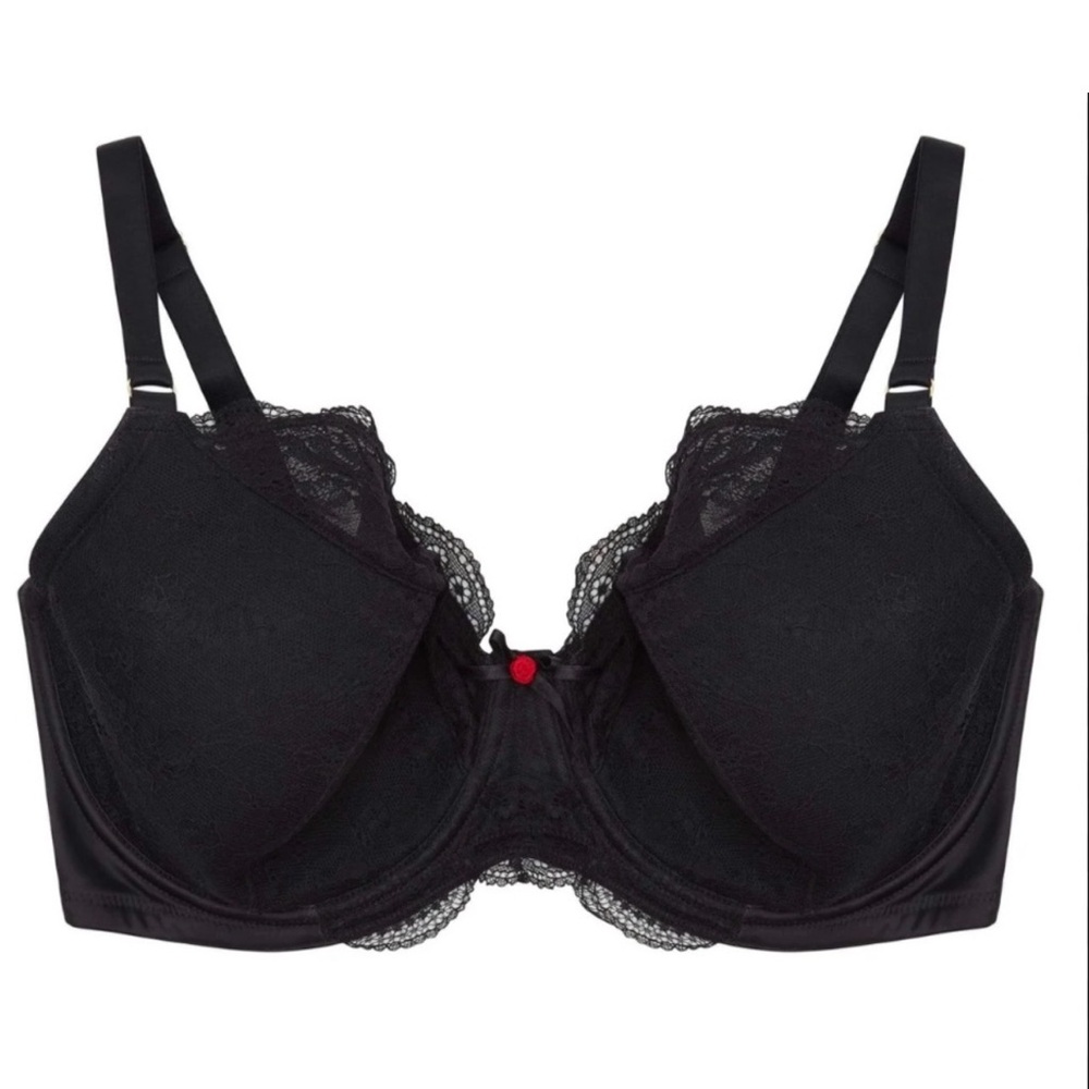 Chic Black Lace Underwire Bra